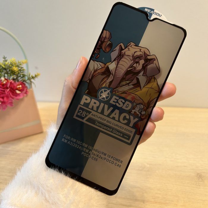 Скло для xiaomi redmi A3 захисне на екран із функцією Антишпіон Privasy Glass - Зображення 3