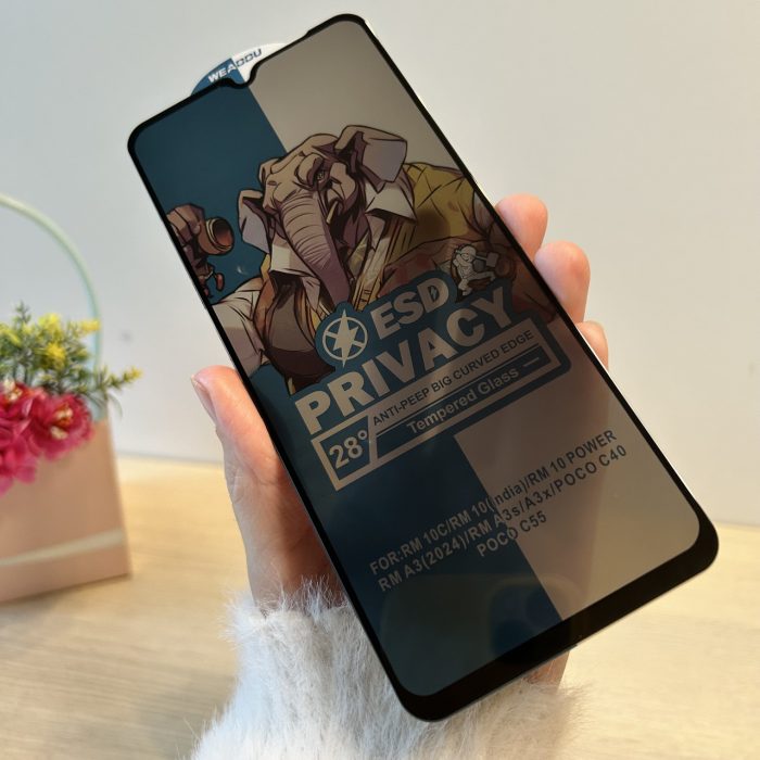 Скло для xiaomi redmi A3 захисне на екран із функцією Антишпіон Privasy Glass - Зображення 5