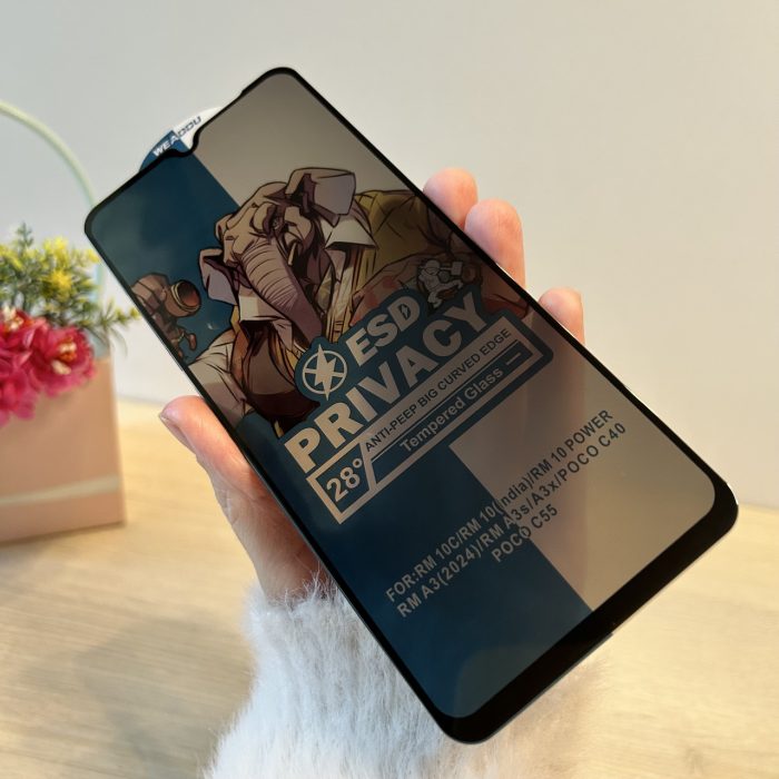 Скло для xiaomi redmi A3 захисне на екран із функцією Антишпіон Privasy Glass - Зображення 4