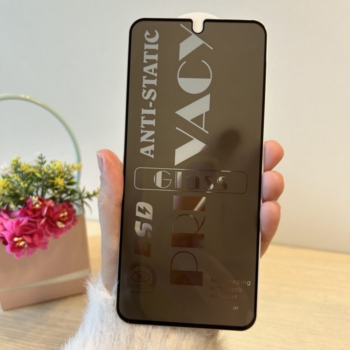 Скло на екран для Xiaomi redmione 13 pro 5g з чорною рамкою з функцією Антишпигун