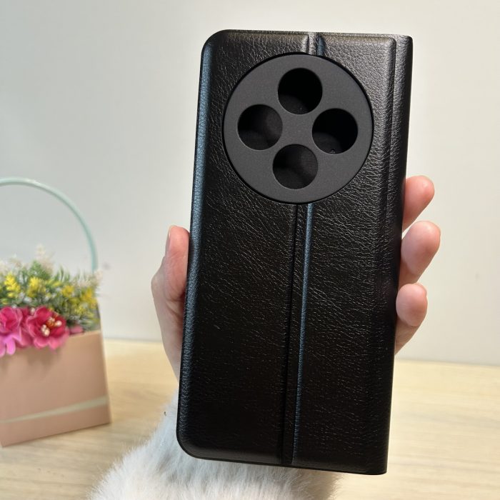Чехол для poco c75 книжка подставка с магнитом и визитницей Business Leather черный - Зображення 2