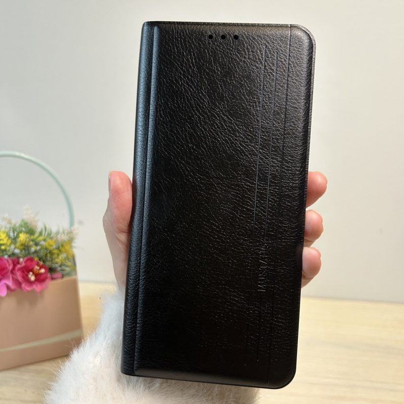 Чохол для xiaomi redmi 14c книжка підставка з магнітом і візитницею Business Leather чорний