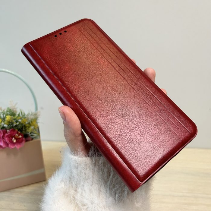 Чехол для poco c75 книжка подставка с магнитом и визитницей Business Leather черный - Зображення 7