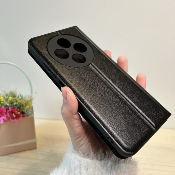 Чехол для poco c75 книжка подставка с магнитом и визитницей Business Leather черный - Зображення 4