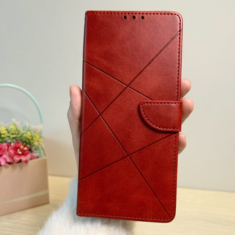 Чохол для xiaomi redmi 10c книжка підставка з кишенями під картки червоний