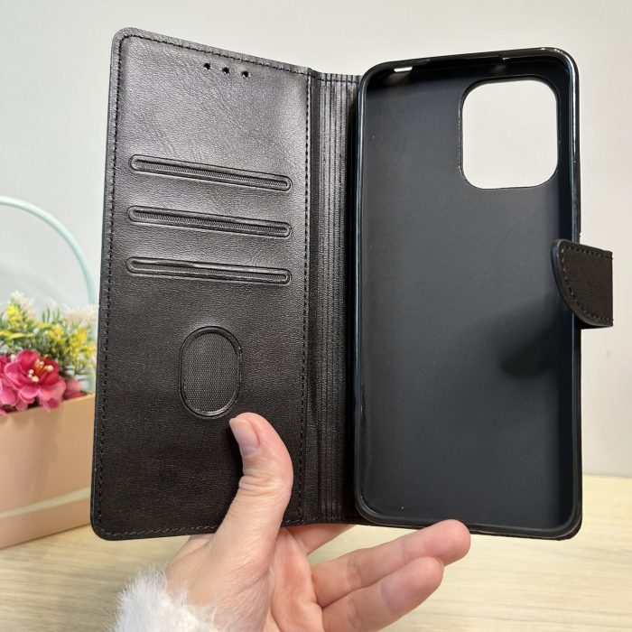Чохол для xiaomi redmi 12 книжка підставка з візитницею і хлястиком Business Leather синій - Зображення 9