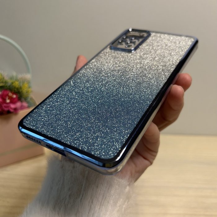 Чохол для xiaomi redmi Note 12 pro 4g жіночий силіконовий блискучий (блакитний) - Зображення 5