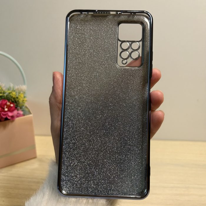 Чохол для xiaomi redmi Note 12 pro 4g жіночий силіконовий блискучий (блакитний) - Зображення 7