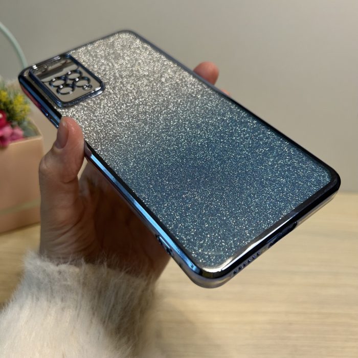 Чохол для xiaomi redmi Note 12 pro 4g жіночий силіконовий блискучий (блакитний) - Зображення 6