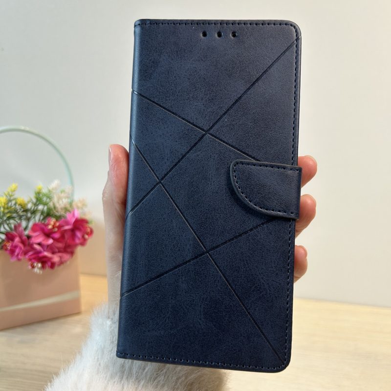 Чохол для xiaomi redmi Note 11 4g / Note 11s книжка підставка з візитницею Business Leather Clasp синій