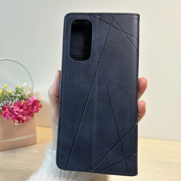 Чохол для xiaomi redmi Note 11 4g / Note 11s книжка підставка з візитницею Business Leather Clasp синій - Зображення 2