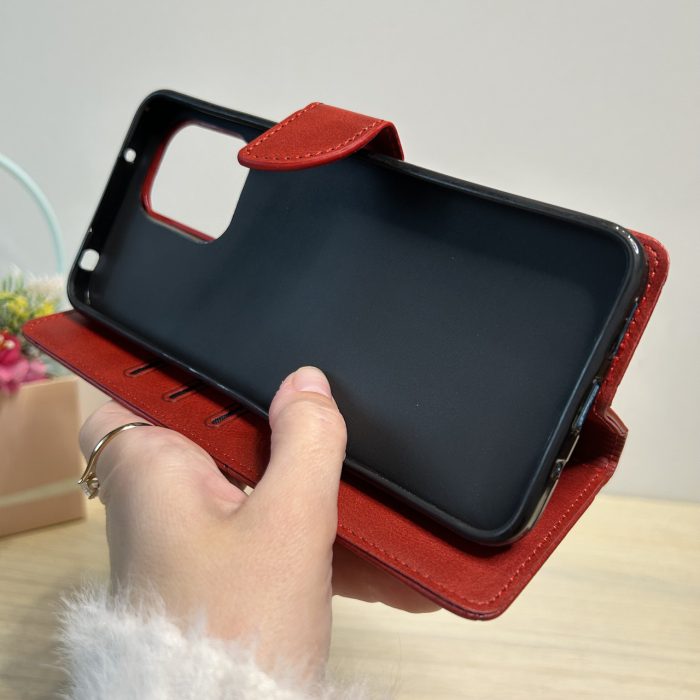 Чохол для xiaomi redmi 10c книжка підставка з кишенями під картки коричневий - Зображення 6