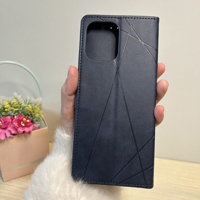Чохол для xiaomi redmi 10c книжка підставка з кишенями під картки синій - Зображення 2