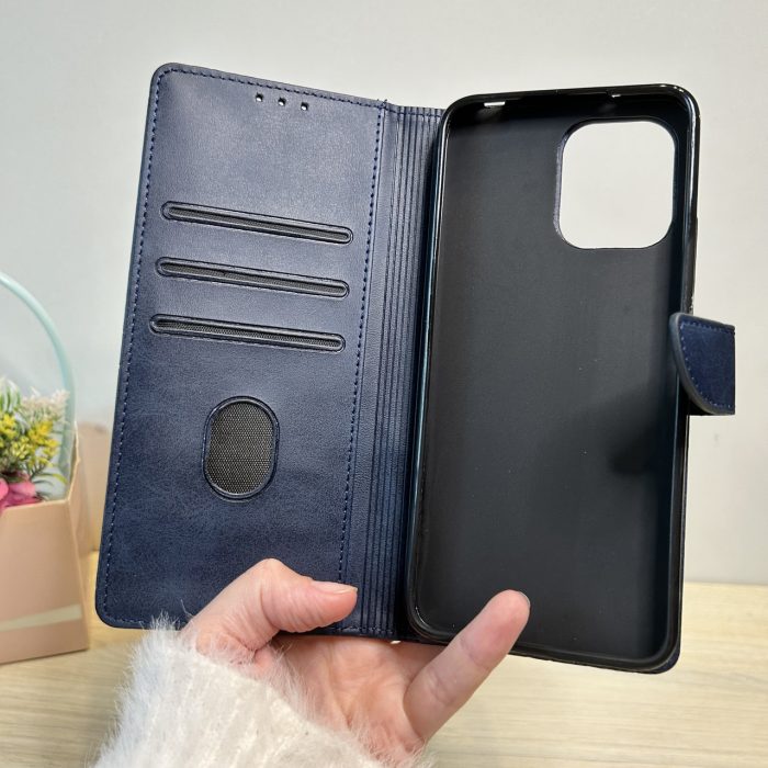 Чохол для xiaomi redmi 10c книжка підставка з кишенями під картки синій - Зображення 3
