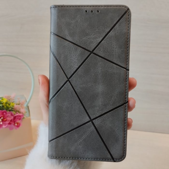 Чохол для Xiaomi redmi Note 14 4g книжка підставка з магнітом і кишенями для карток (чорний) - Зображення 3