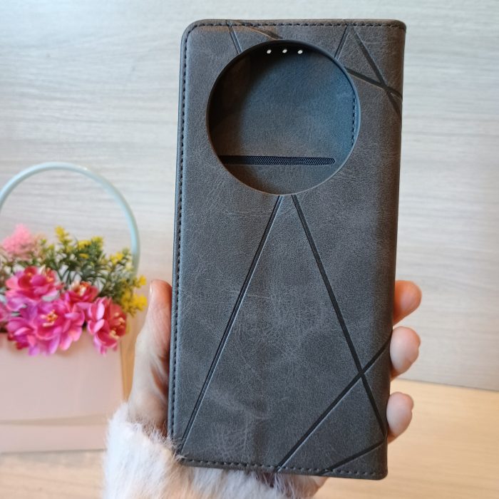 Чохол для poco c75 книжка підставка з магнітом і візитницею Business Leather чорний - Зображення 10