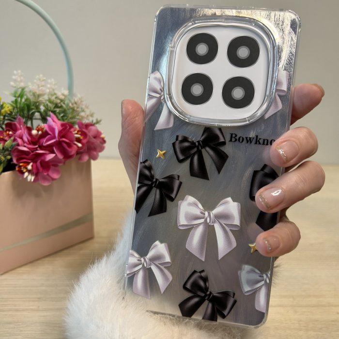 Чохол на xiaomi redmi Note 14 pro 4g силіконова жіноча накладка з малюнком бантики - Зображення 4