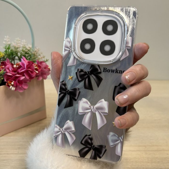 Чохол на xiaomi redmi Note 14 pro 4g силіконова жіноча накладка з малюнком бантики - Зображення 2