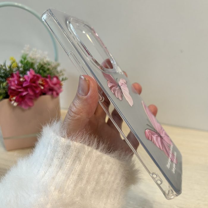 Чохол на xiaomi redmi Note 14 pro 4g силіконова жіноча накладка з малюнком метелика - Зображення 8