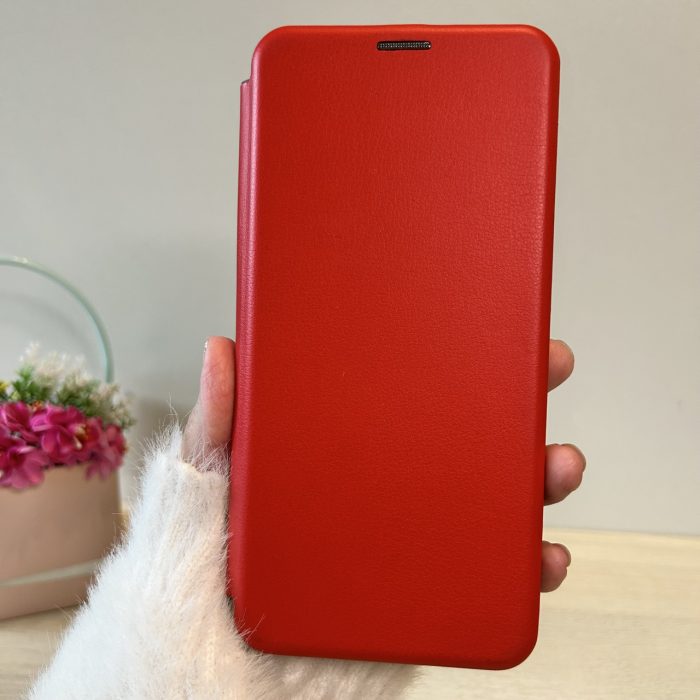 Чохол на xiaomi redmi Note 14 pro 4g книжка підставка на магніті та візитницею Premium (бордо) - Зображення 7