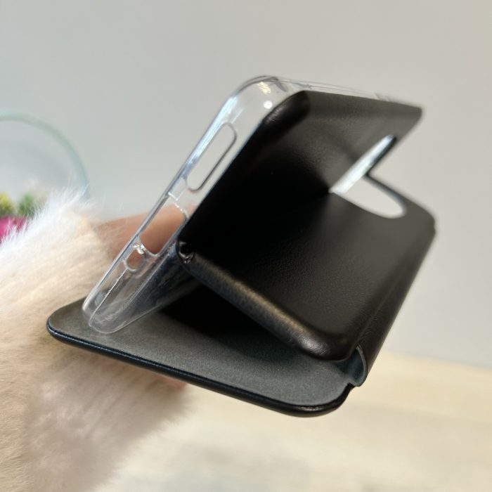 Чохол на xiaomi redmi Note 14 pro plus + 5 g книжка підставка на магніті та візитницею Premium (чорний) - Зображення 5
