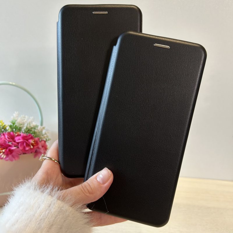 Чохол на xiaomi redmi Note 14 pro 5g книжка підставка на магніті та візитницею Premium (чорний)