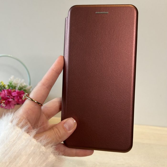 Чохол на xiaomi redmi Note 14 pro plus + 5g книжка підставка на магніті та візитницею Premium (бордо) - Зображення 2