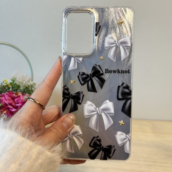 Чохол для xiaomi redmi Note 11 pro жіночий силіконовий блискучий з малюнком бантики - Зображення 2