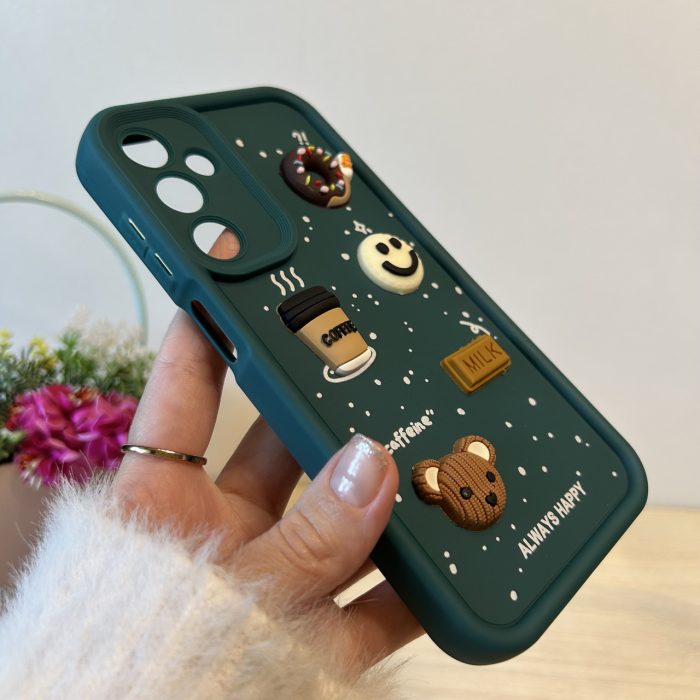 Чохол для Samsung a25 5g силіконовий з 3-D наклейками TPU Toys Case (зелений) - Зображення 6