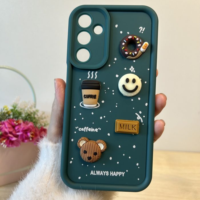 Чохол для Samsung a25 5g силіконовий з 3-D наклейками TPU Toys Case (зелений) - Зображення 3