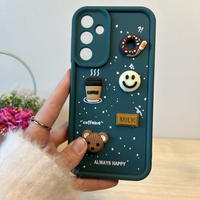 Чохол для Samsung a25 5g силіконовий з 3-D наклейками TPU Toys Case (зелений) - Зображення 4