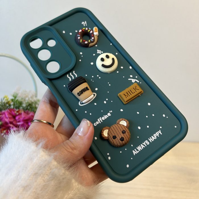Чохол для Samsung a25 5g силіконовий з 3-D наклейками TPU Toys Case (зелений) - Зображення 5
