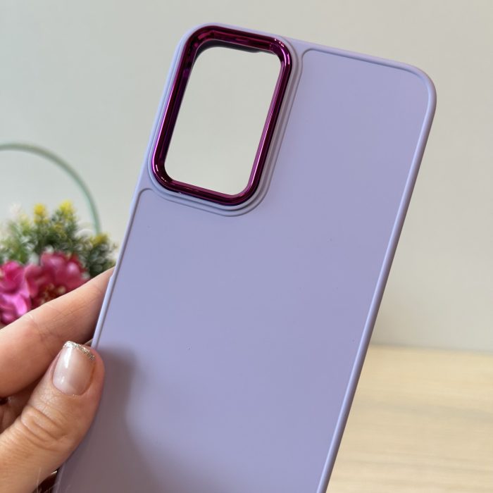 Набір чохол + скло для Xiaomi redmi Note 12s силіконовий однотонний матовий Metal Frame фіолетовий - Зображення 5