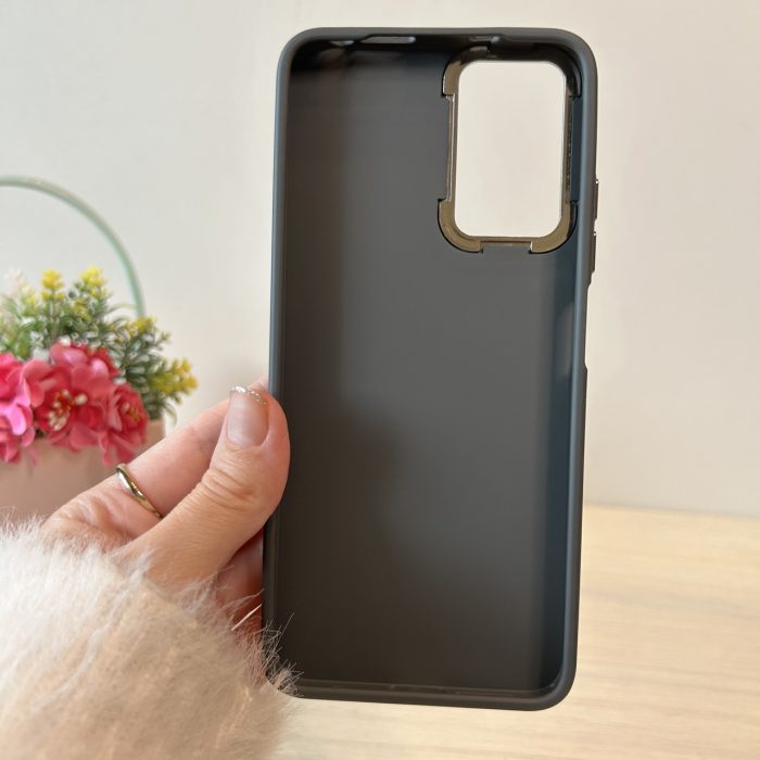 Набір чохол + скло для xiaomi redmi Note 11 / Note 11s силіконовий однотонний матовий Metal Frame (сірий) - Зображення 8