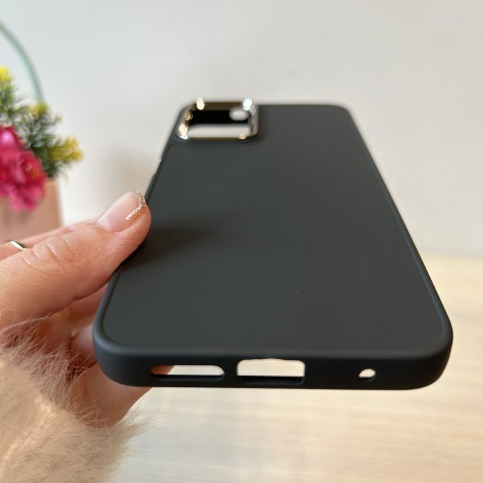 Набір чохол + скло для xiaomi redmi Note 11 / Note 11s силіконовий однотонний матовий Metal Frame (сірий) - Зображення 7