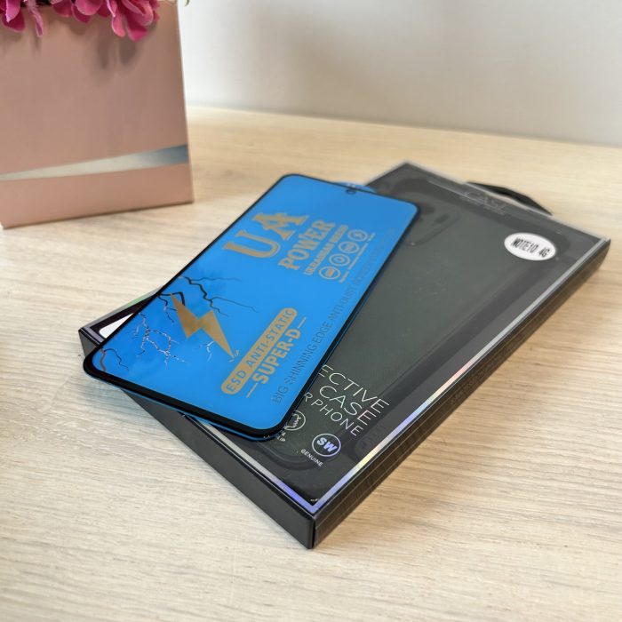 Набір чохол + скло для xiaomi redmi Note 10 4g / Note 10s силіконовий шкіряний чохол Mustang (зелений) - Зображення 10