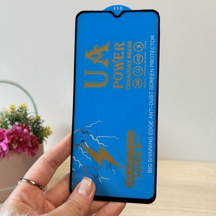 Набір чохол + скло на Xiaomi redmi 9a силіконовий однотонний синій - Зображення 8