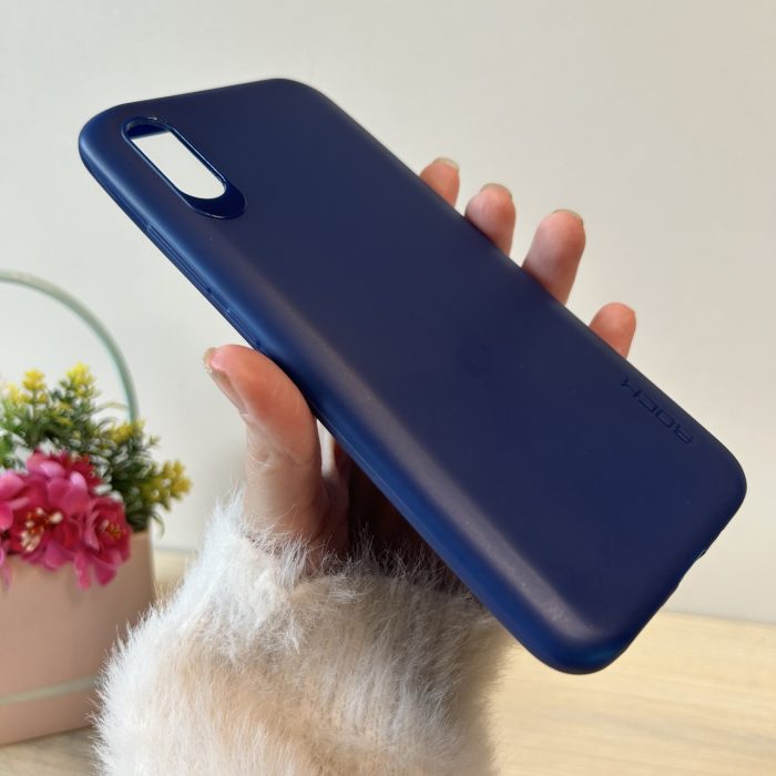 Набір чохол + скло на Xiaomi redmi 9a силіконовий однотонний синій - Зображення 5