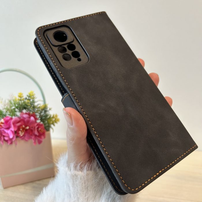 Чохол для xiaomi redmi Note 11 pro книжка підставка з хлястиком і візитницею чорний - Зображення 3