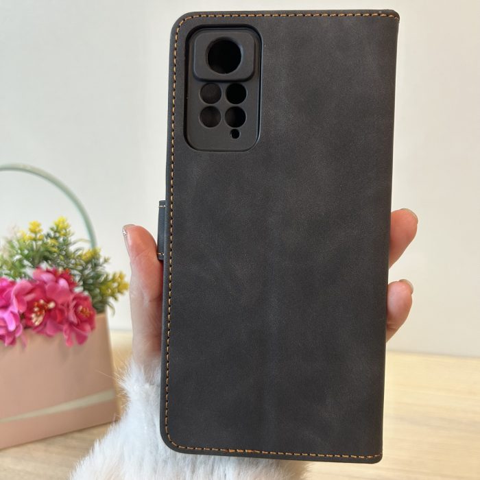 Чохол для xiaomi redmi Note 11 pro книжка підставка з хлястиком і візитницею чорний - Зображення 2