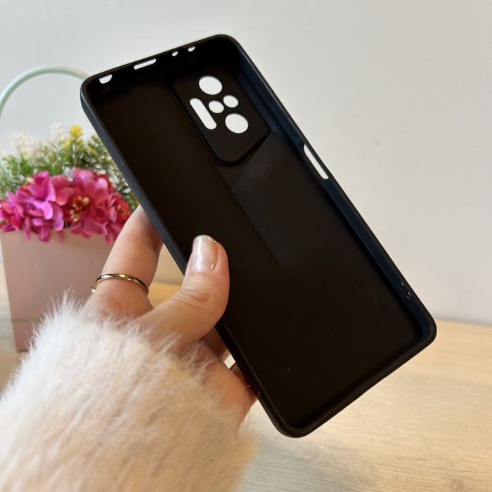 Набір скло + чохол для xiaomi redmi Note 10 pro силіконовий однотонний Sports Car Design (чорний) - Зображення 8
