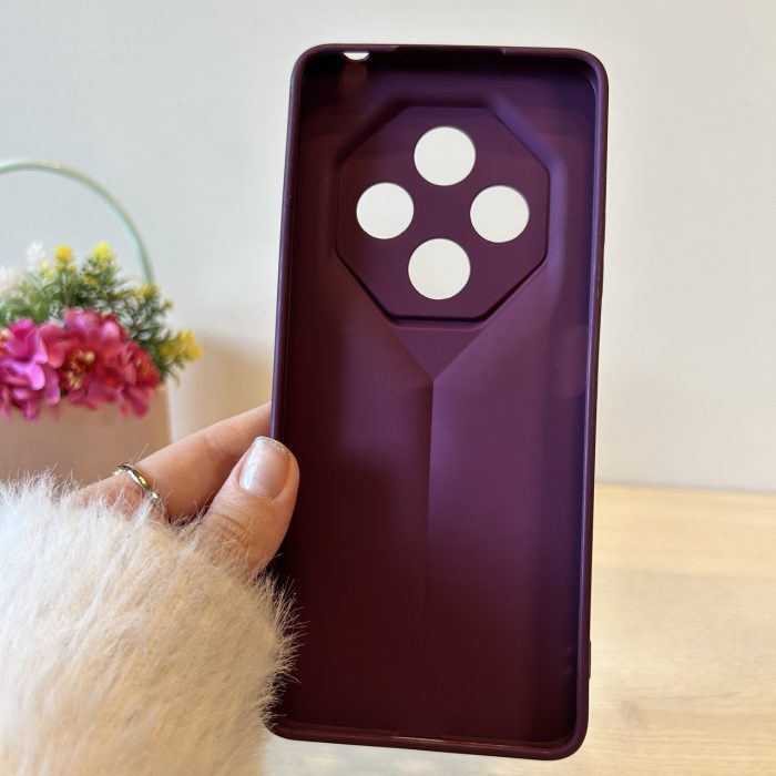 Набор стекло + чехол для xiaomi redmi 14c силіконовий однотонний бампер Sports Car Design (фиолетовый) - Зображення 8