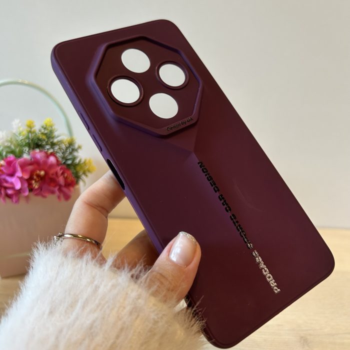 Набор стекло + чехол для xiaomi redmi 14c силіконовий однотонний бампер Sports Car Design (фиолетовый) - Зображення 5