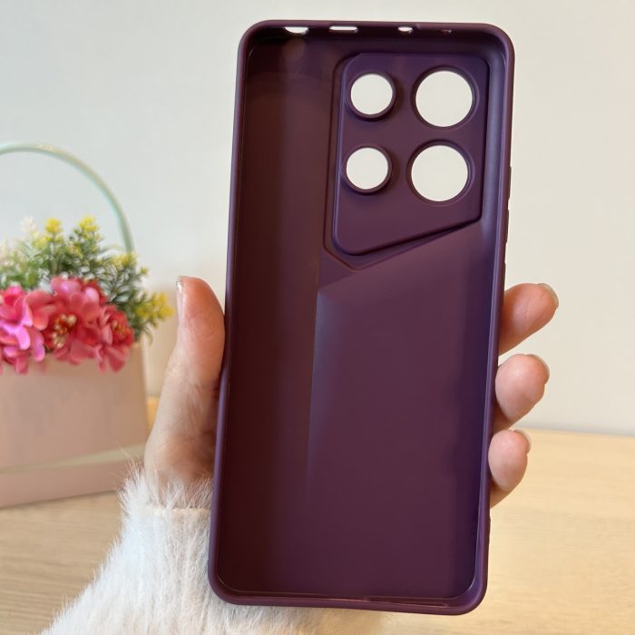 Набор стекло + чехол для xiaomi redmi Note 13 4g силіконовий однотонний бампер Sports Car Design (фиолетовый) - Зображення 9