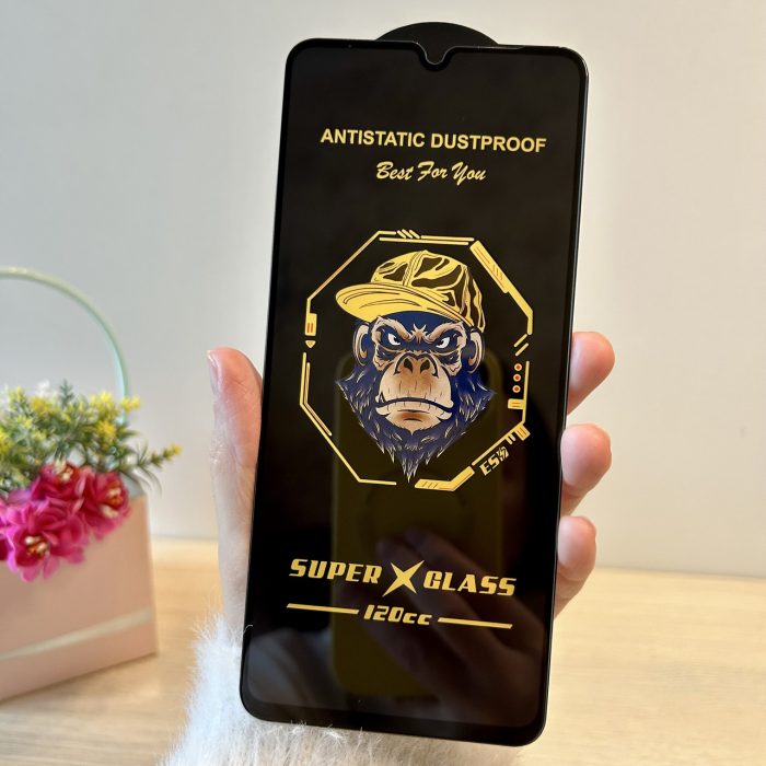 Скло на екран для xiaomi redmi 10a з чорною рамкою Super Glass Antistatic