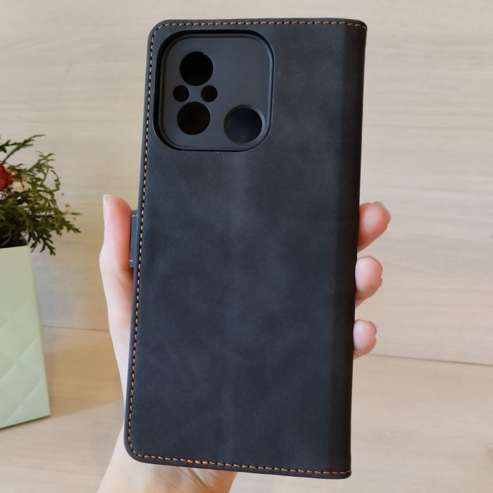 Чохол для xiaomi redmi 12c книжка підставка з візитницею Luxury Leather червоний - Зображення 10