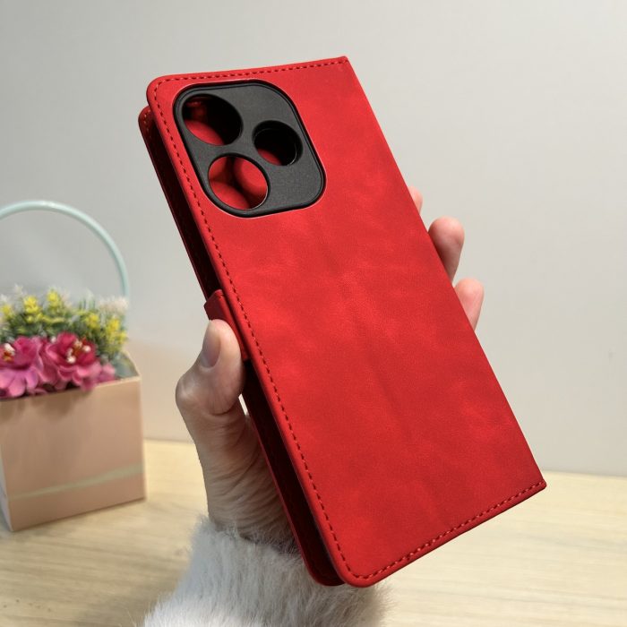 Чехол для xiaomi redmi 13 4g книжка подставка с магнитом и визитницей Lux Leather черный - Зображення 7