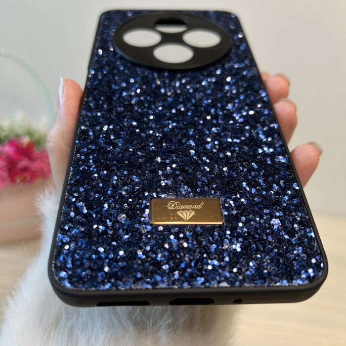 Чохол для Poco c75 силіконова жіноча накладка блискуча Diamond shine синій - Зображення 8