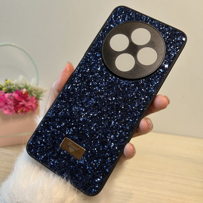 Чохол для Poco c75 силіконова жіноча накладка блискуча Diamond shine синій - Зображення 6