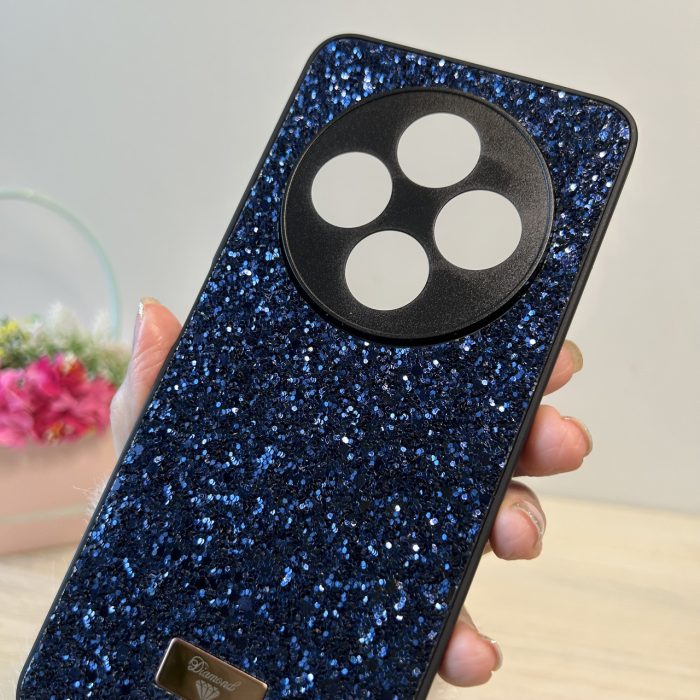 Чохол для Poco c75 силіконова жіноча накладка блискуча Diamond shine синій - Зображення 9